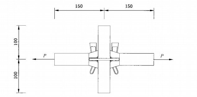 Ringlock scaffolding axial load test